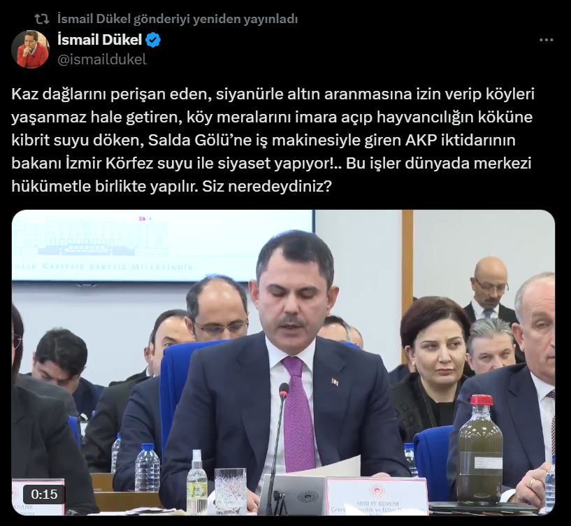 Ismail Dükelden Sert Eleştiriler