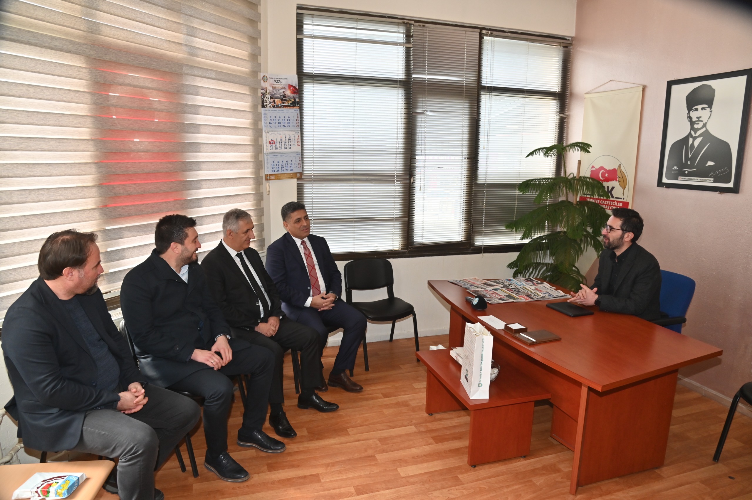 Büyükşehir’den Manisa Gazeteciler Cemiyeti’ne Ziyaret (3)