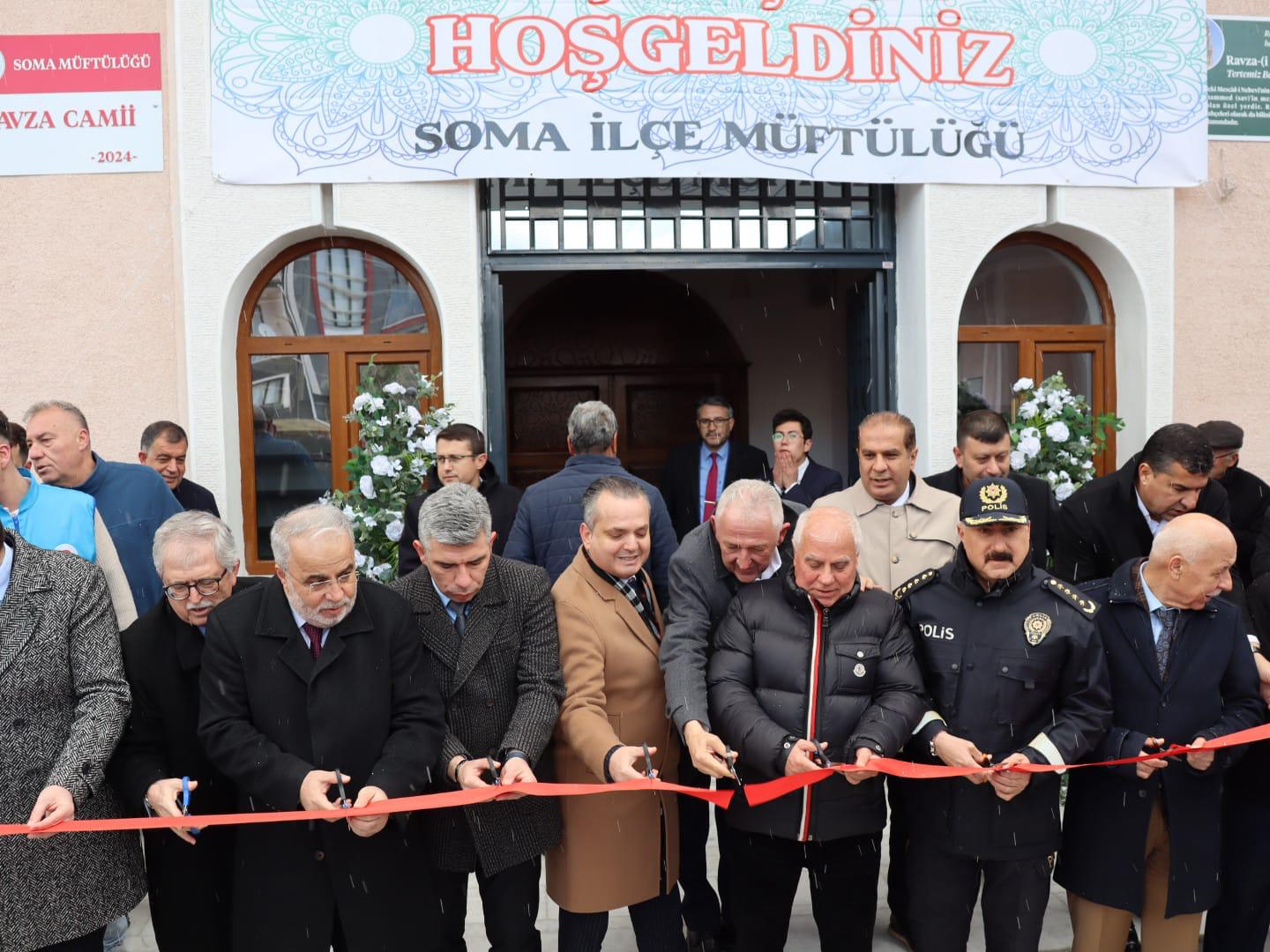 Manisa Soma’da Ravza Camii Ve Diyanet Gençlik Merkezi Açılışı (1)