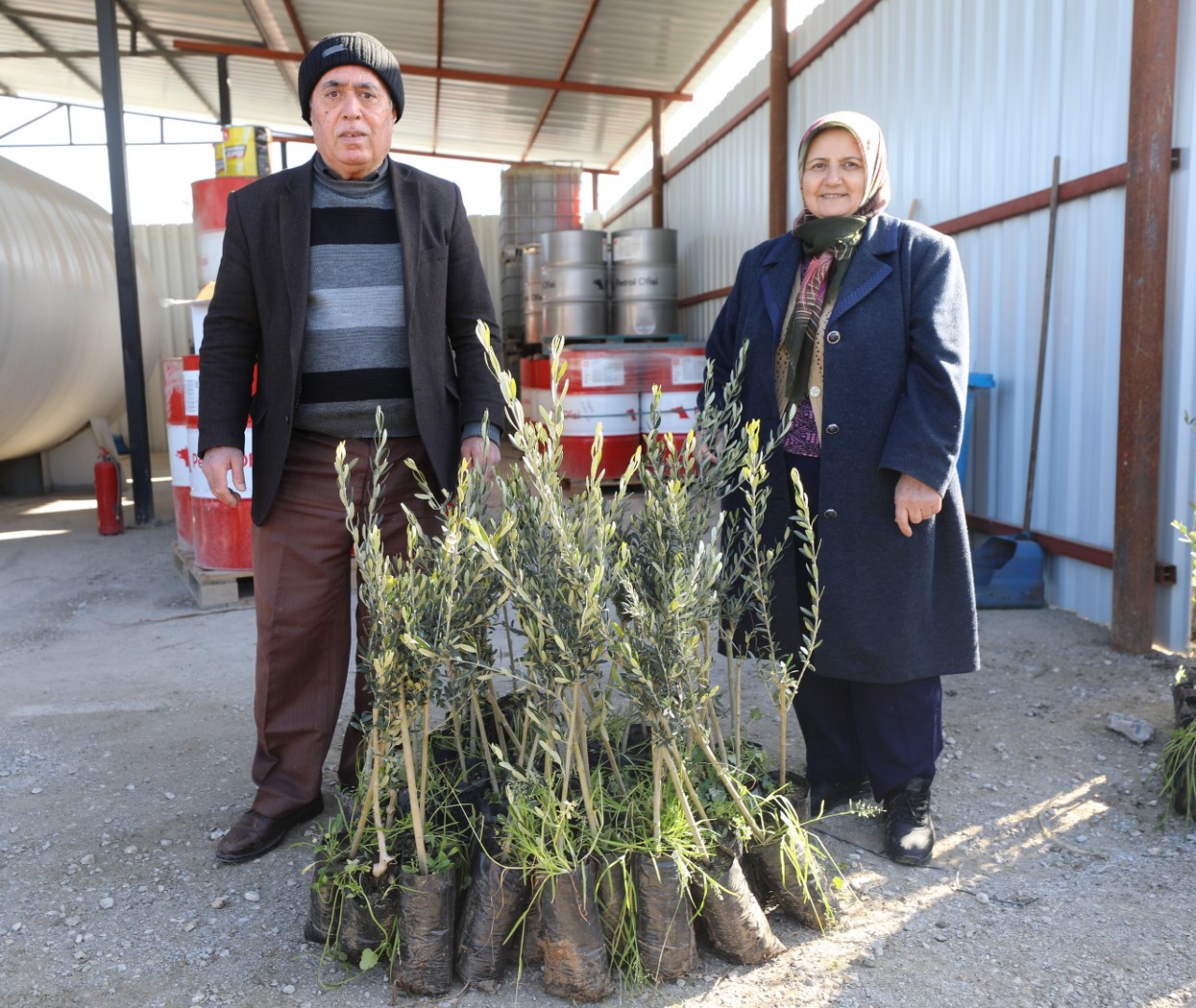 Manisa’da Tarımsal Kalkınma Projelerine Devam Ediyor 21 Bin Fidan Üreticilere Teslim Edildi (5)