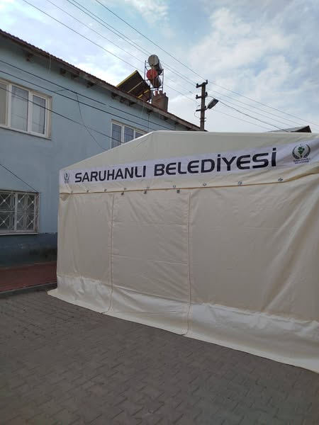 Saruhanlı Belediyesi’nden Örnek Hizmet Taziye Çadırları Hizmete Girdi (1)