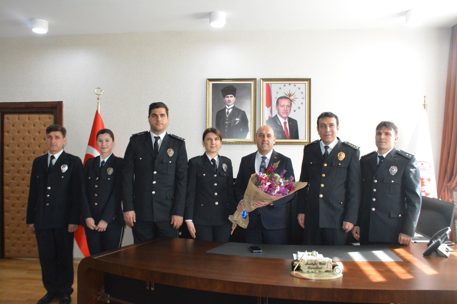 Türk Polis Teşkilatı'nın 180. Yılı Dolayısıyla Kaymakam Can’a Ziyaret (6)