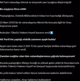 Chp’li Vekilden Elektrik Faturası Zammı Çıkışı “Faiziyle Birlikte Iade Kararı Verildi” (1)