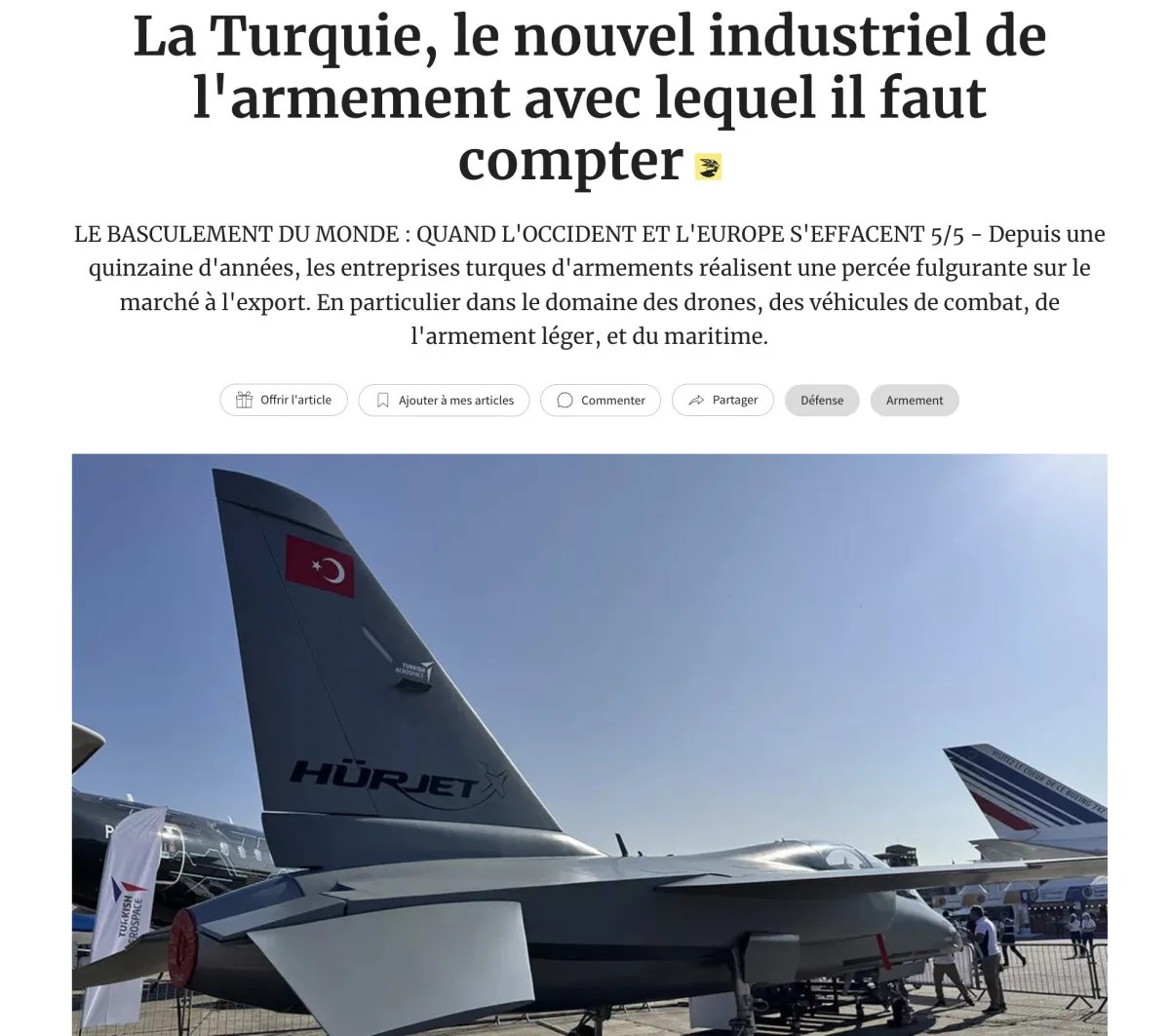 Fransızlardan Çarpıcı Yorum'türkiye Silah Sanayi Devi' (1)