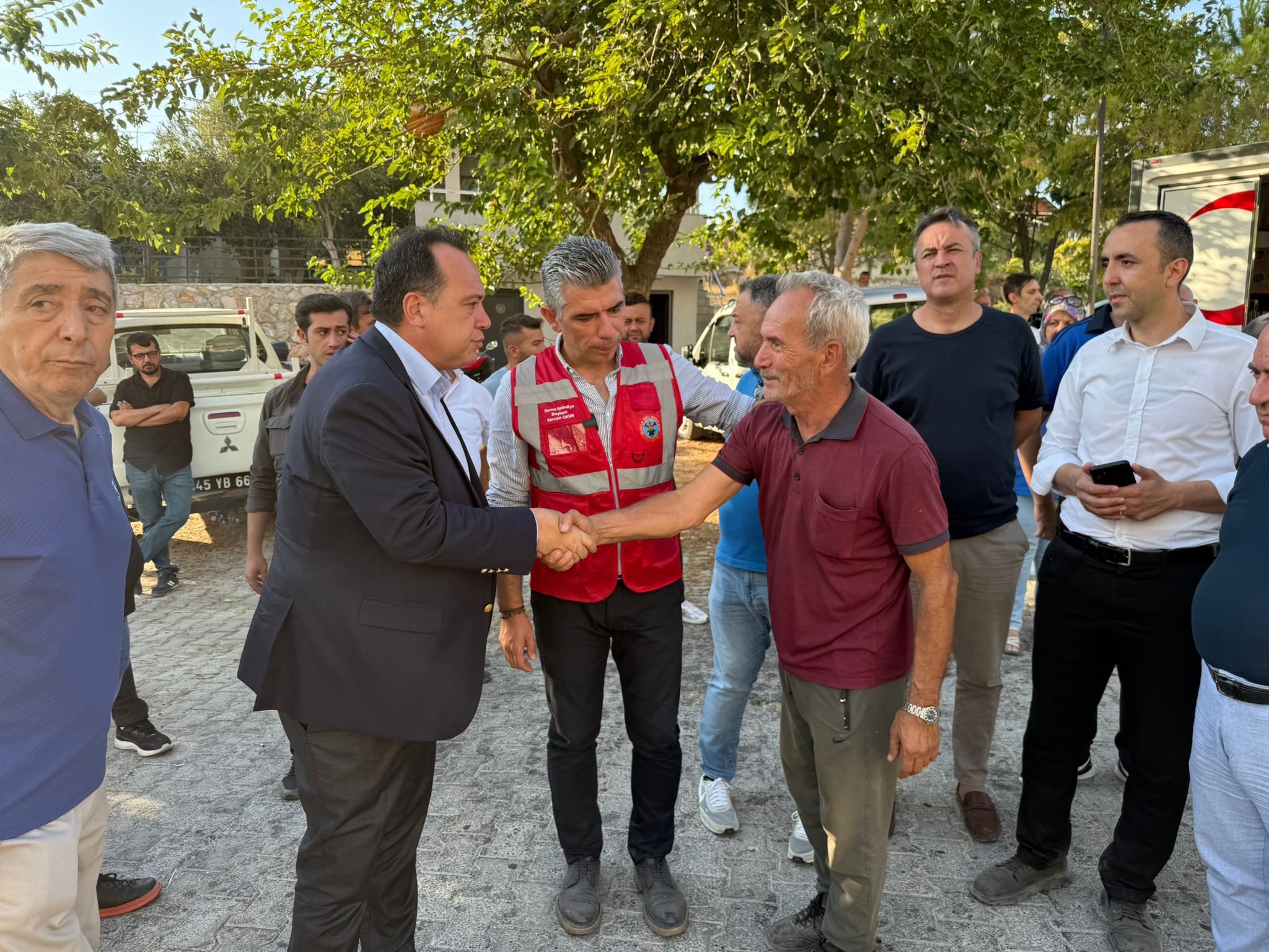 Başkan Dutlulu, Soma Yangınını Yerinde İnceledi (7)