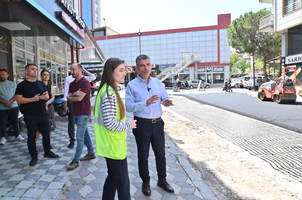 Büyükşehir, Soma’da Sıcak Asfalt Çalışmalarını Tamamladı (9)