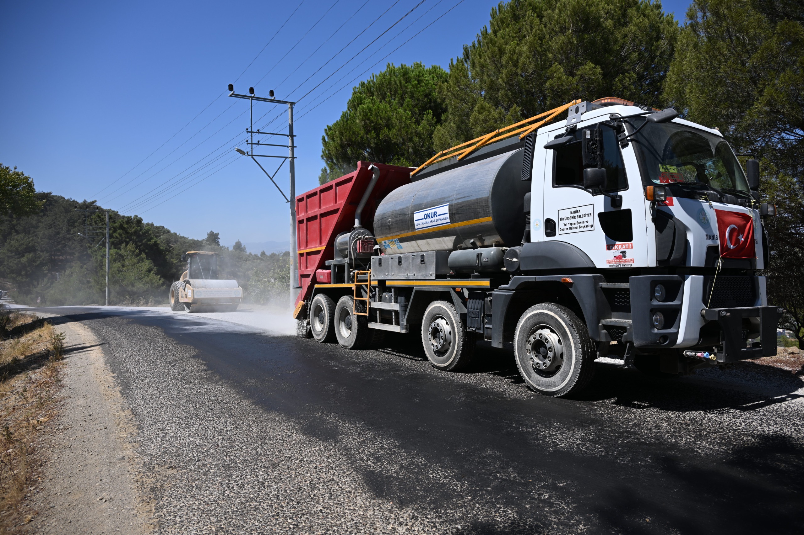 Büyükşehir, Spil Dağı Milli Parkı Yolunu Yeniliyor (6)