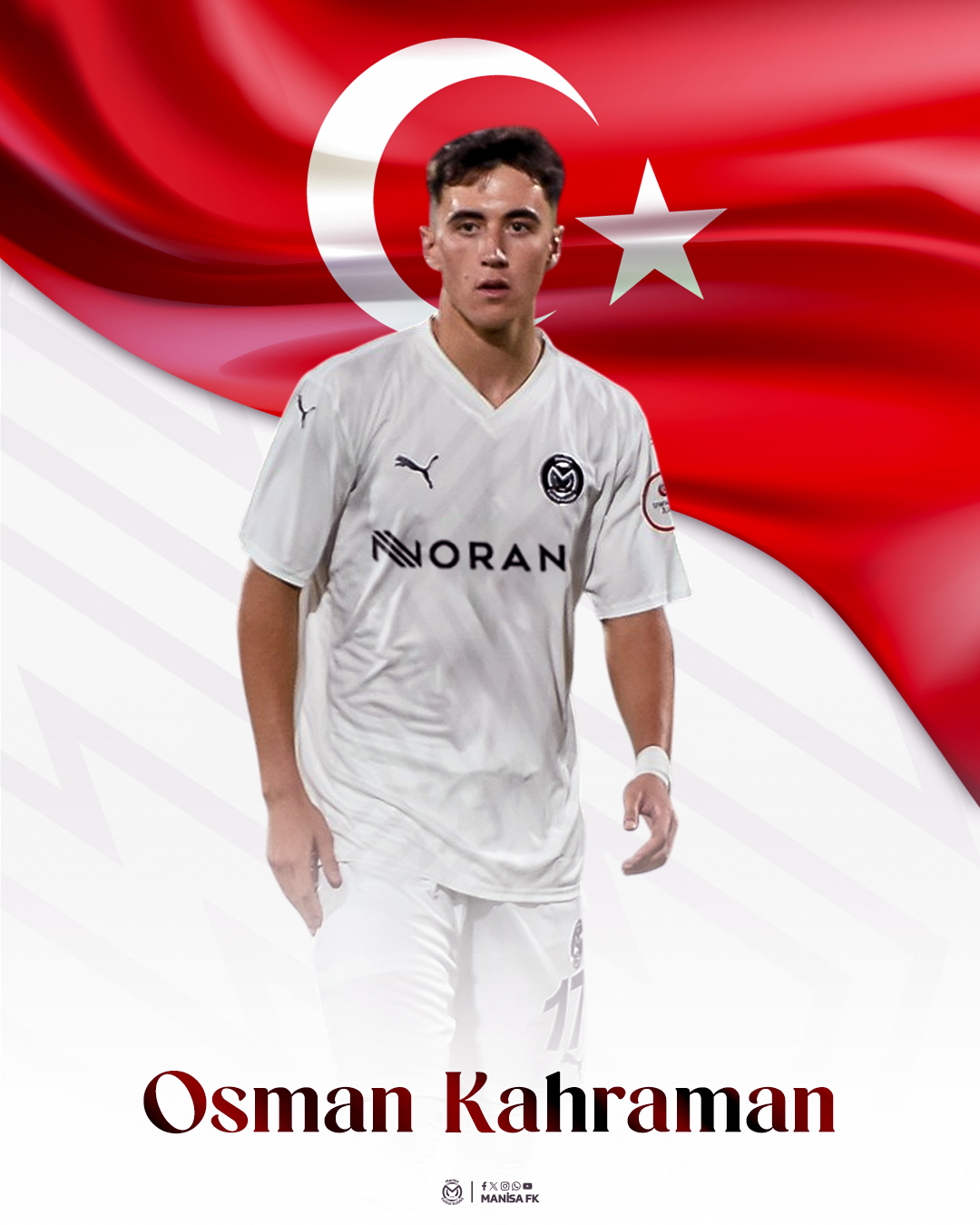 Milli Futbolcumuz Osman Kahraman U18 Milli Takımı’na Davet Edildi