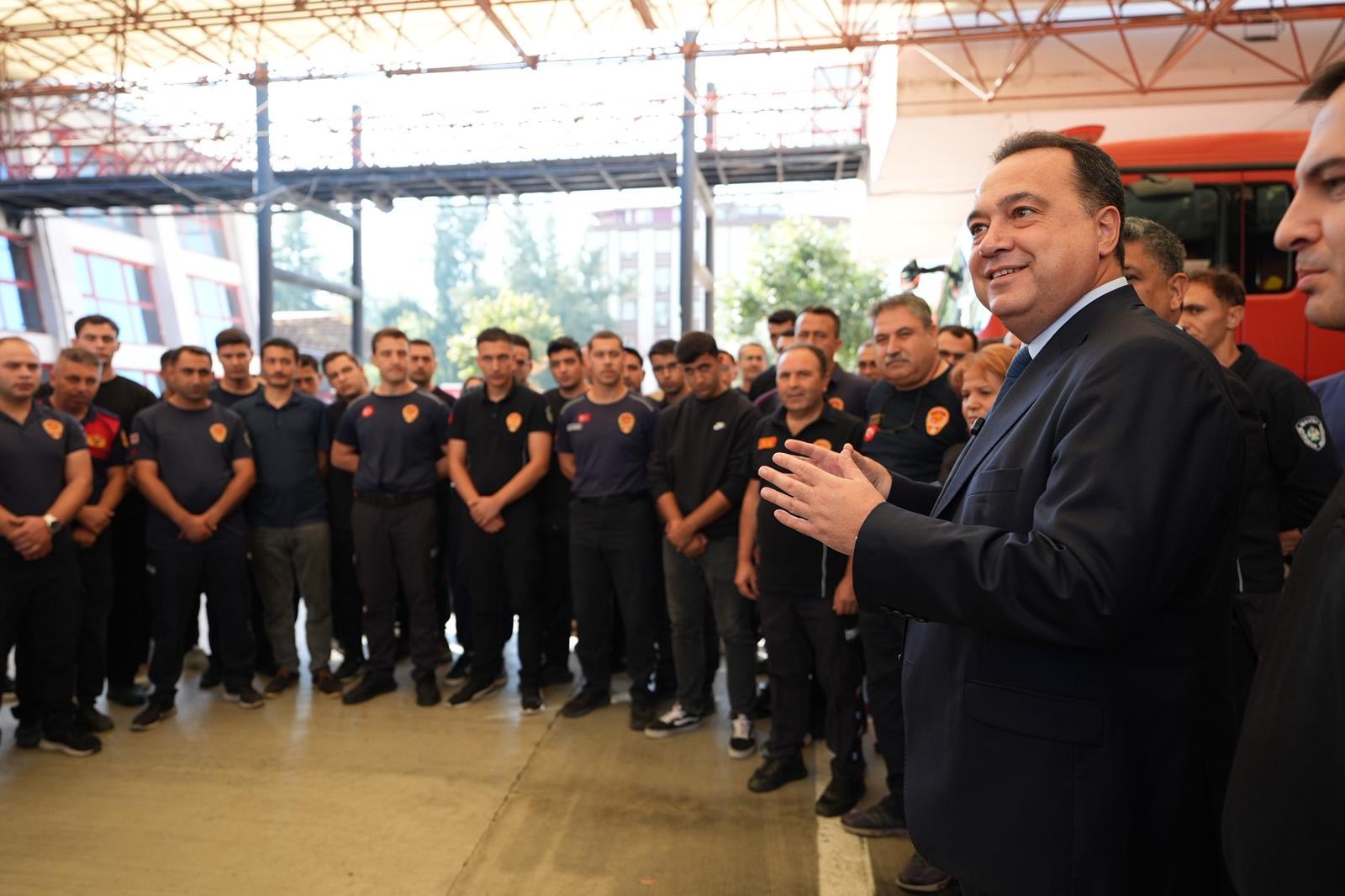 Başkan Dutlulu’dan İtfaiyecilere Anlamlı Ziyaret (14)