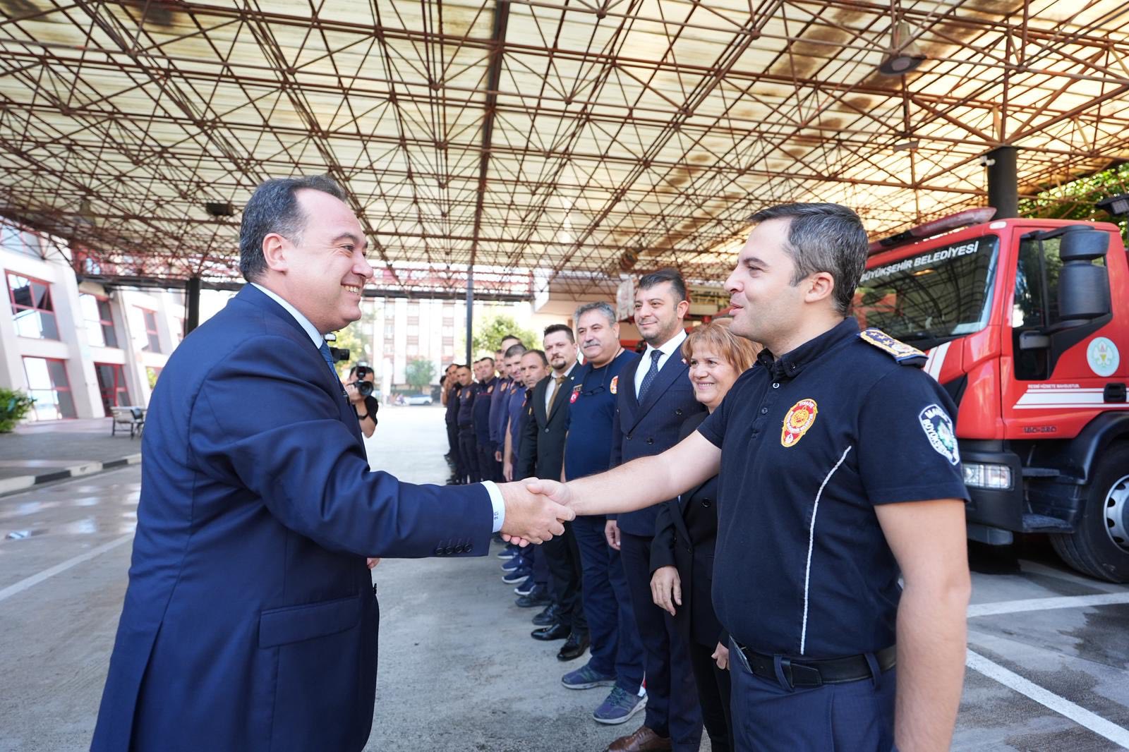 Başkan Dutlulu’dan İtfaiyecilere Anlamlı Ziyaret (9)