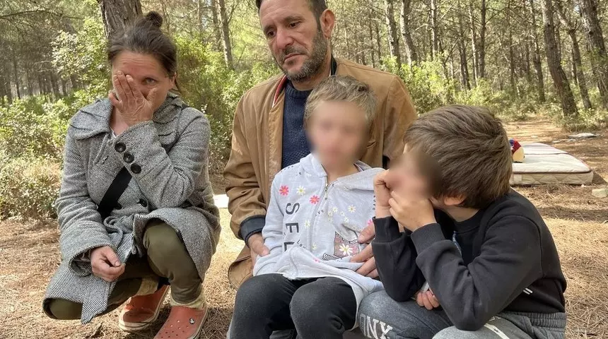 Devlet onlara sahip çıktı: İzmir’de ormanda yaşayan Avcı ailesi otele yerleştirildi