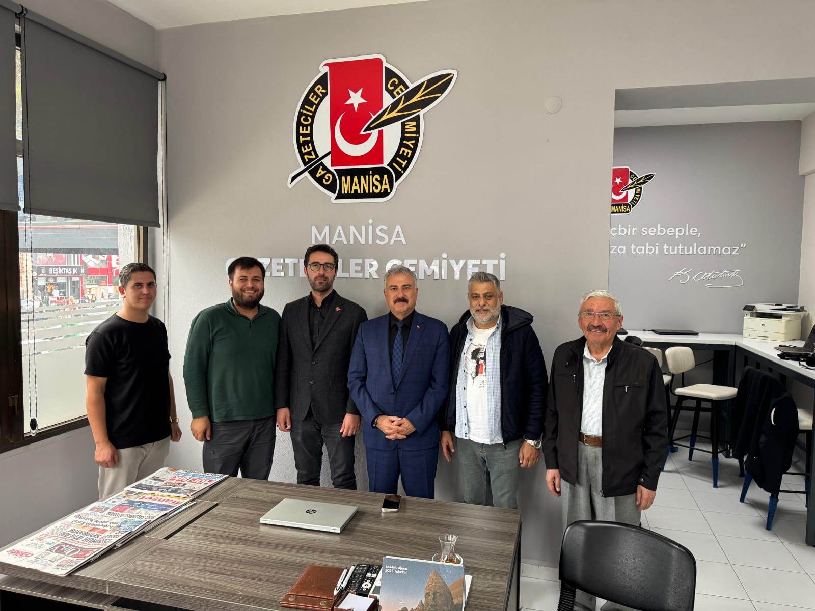 Manisa İl Emniyet Müdürü Aktaş’tan Manisa Gazeteciler Cemiyeti ziyareti