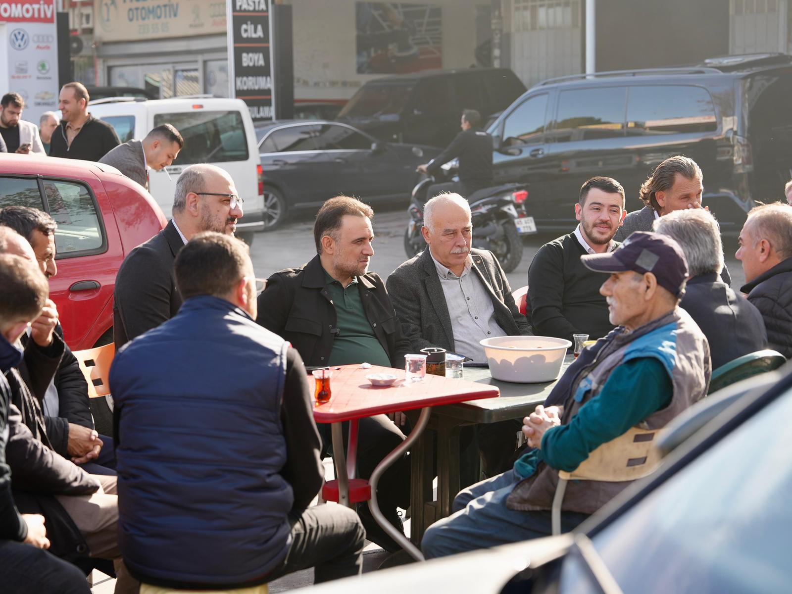 Murat Baybatur, Manisa Küçük Sanayi Sitesi esnafıyla buluştu