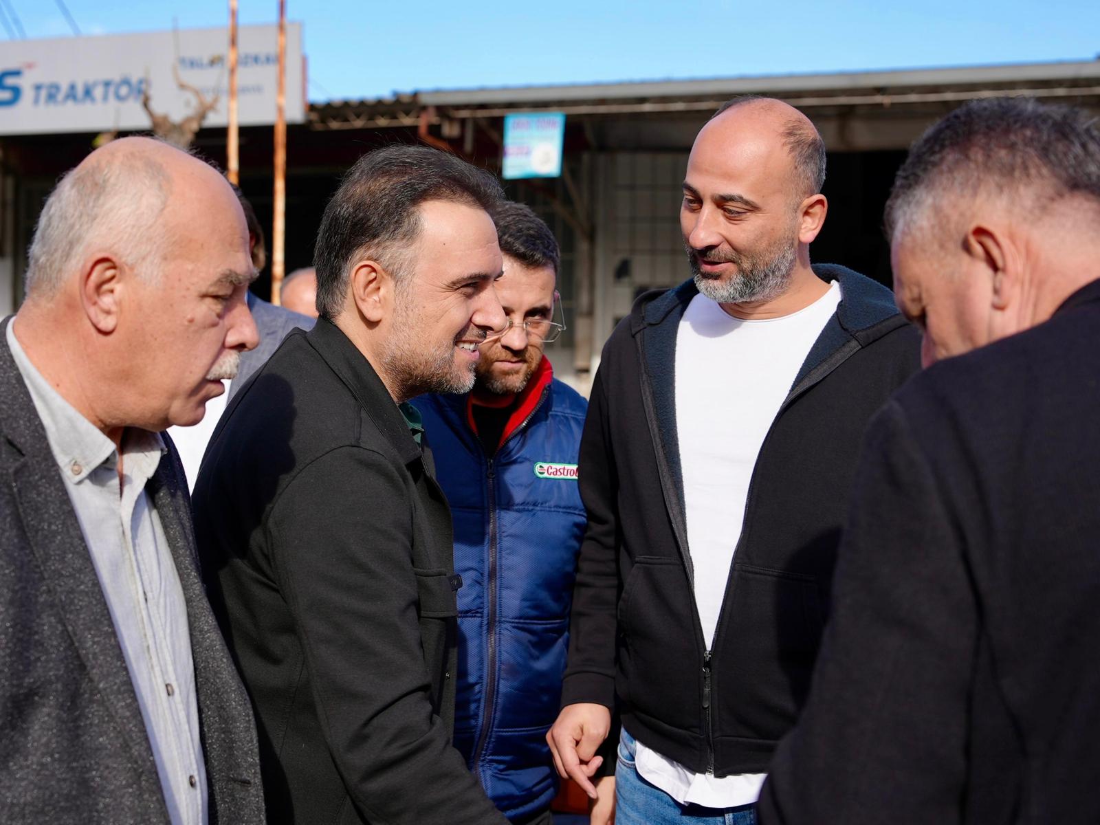 Murat Baybatur, Manisa Küçük Sanayi Sitesi esnafıyla buluştu