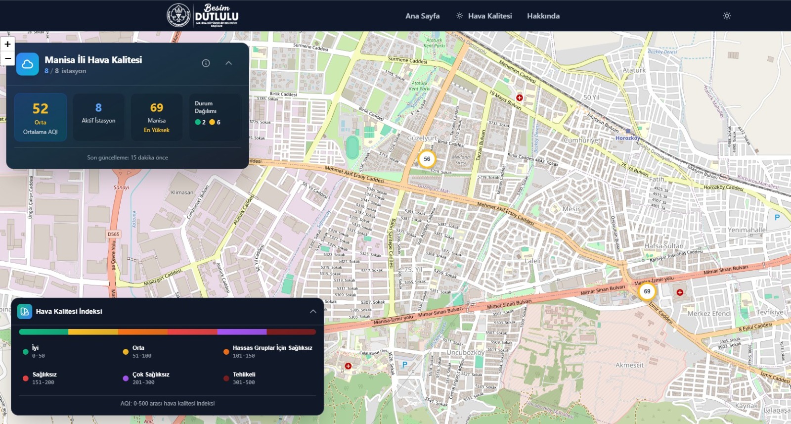 Manisa’nın havası artık anlık takipte!