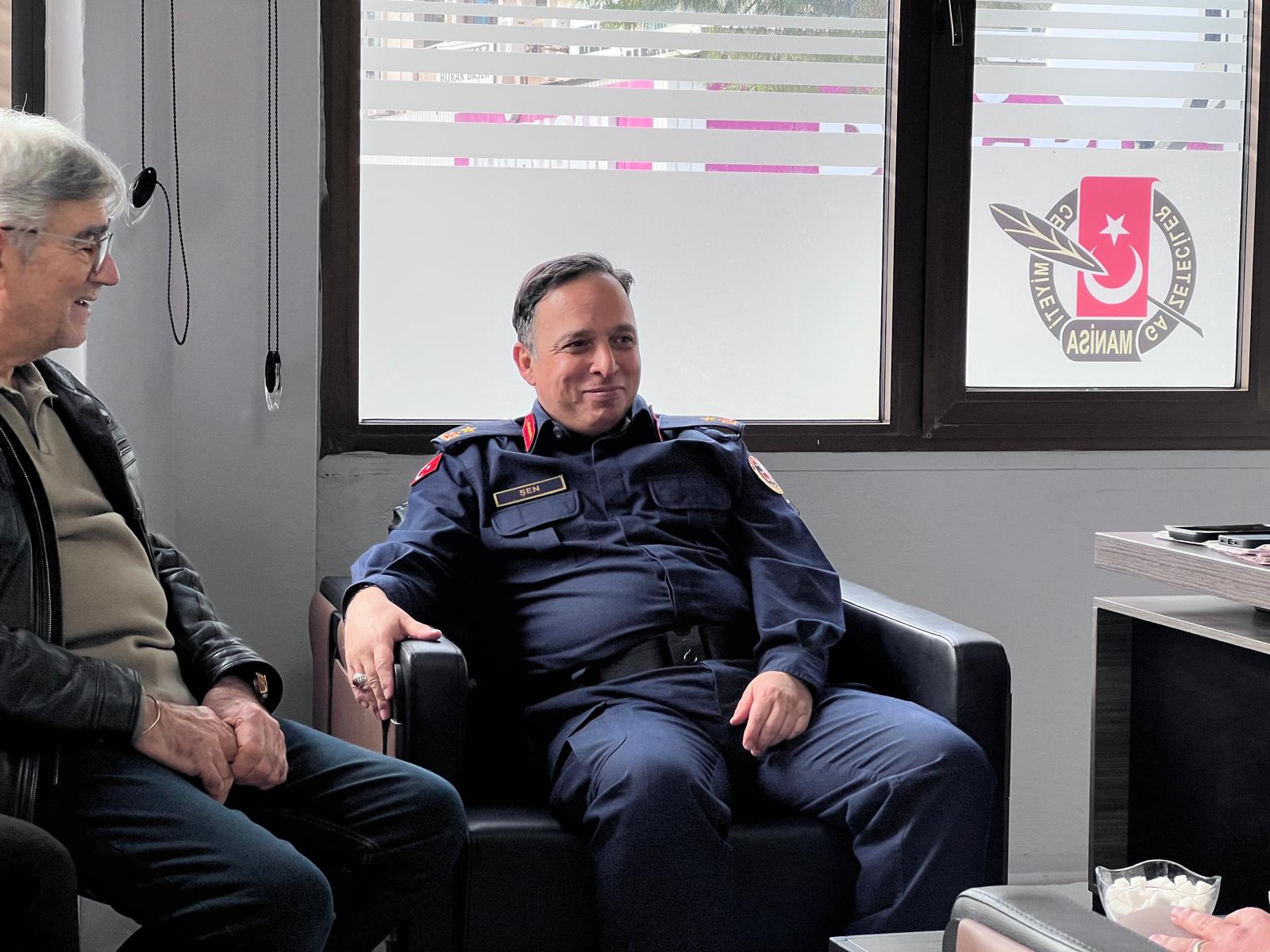Manisa İl Jandarma Komutanı Şen’den Gazeteciler Cemiyeti’ne Ziyaret