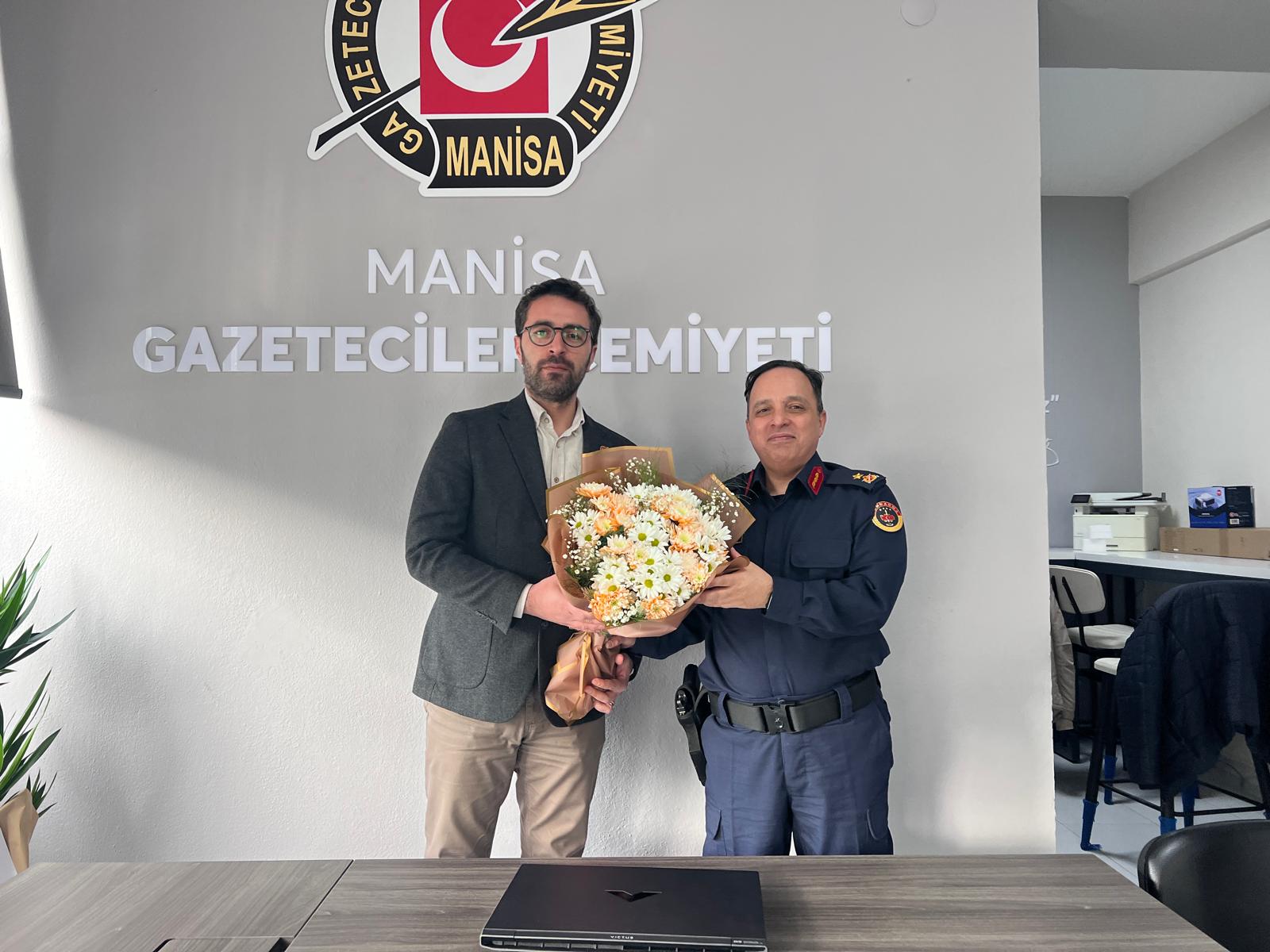 Manisa İl Jandarma Komutanı Şen’den Gazeteciler Cemiyeti’ne Ziyaret