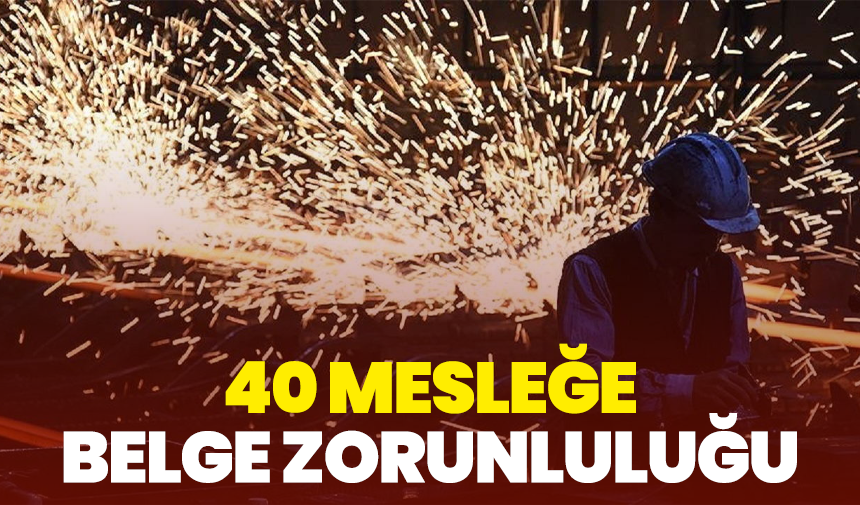 40 Mesleğe Belge Zorunluluğu: Yeni Dönem Başladı