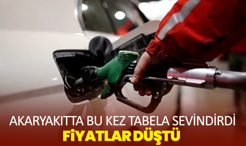 Akaryakıtta Bu Kez Tabela Sevindirdi: Fiyatlar Düştü