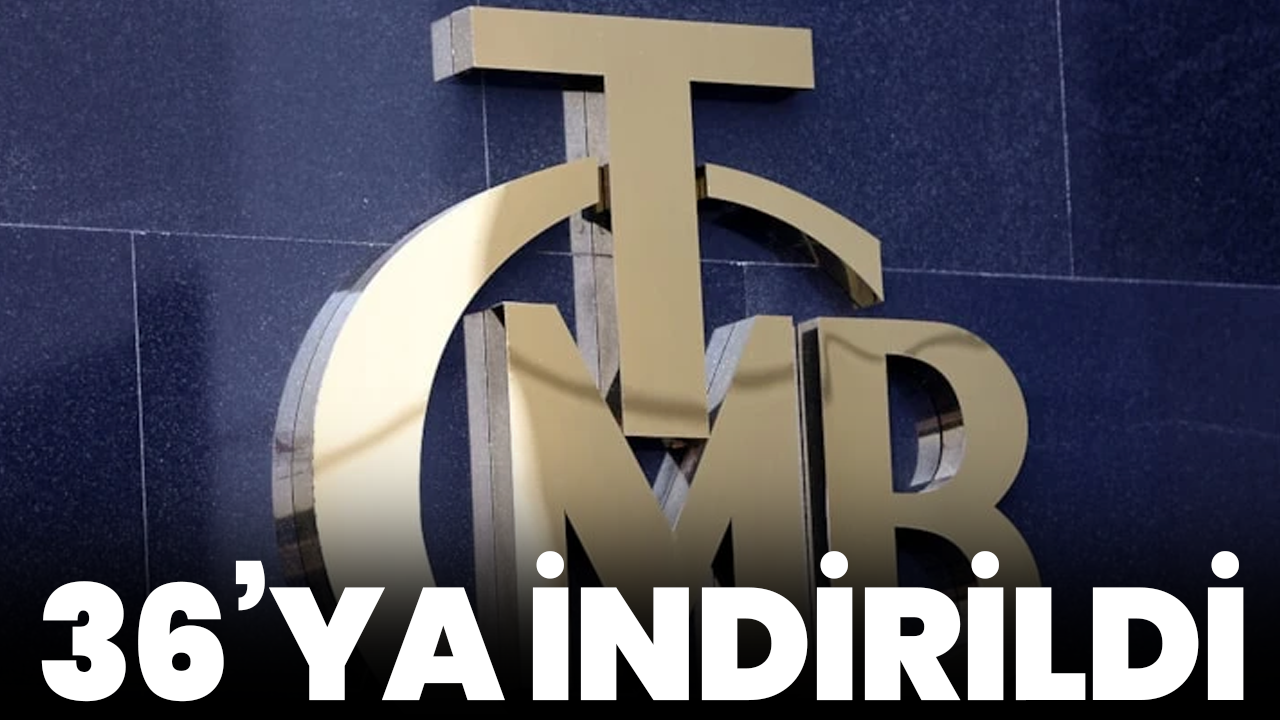 Merkez Bankası faiz kararını açıkladı: Faiz yüzde 36’ya indirildi