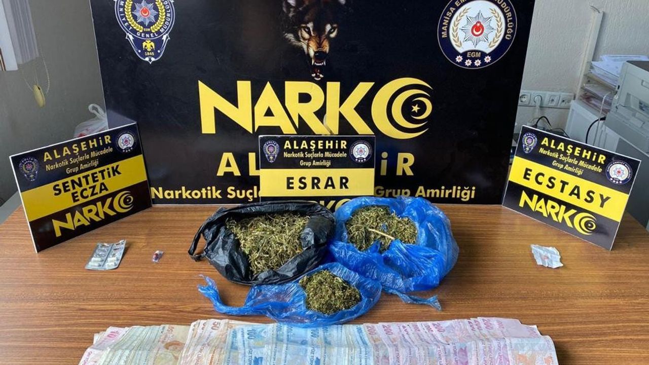 Alaşehir'de uyuşturucu operasyonu