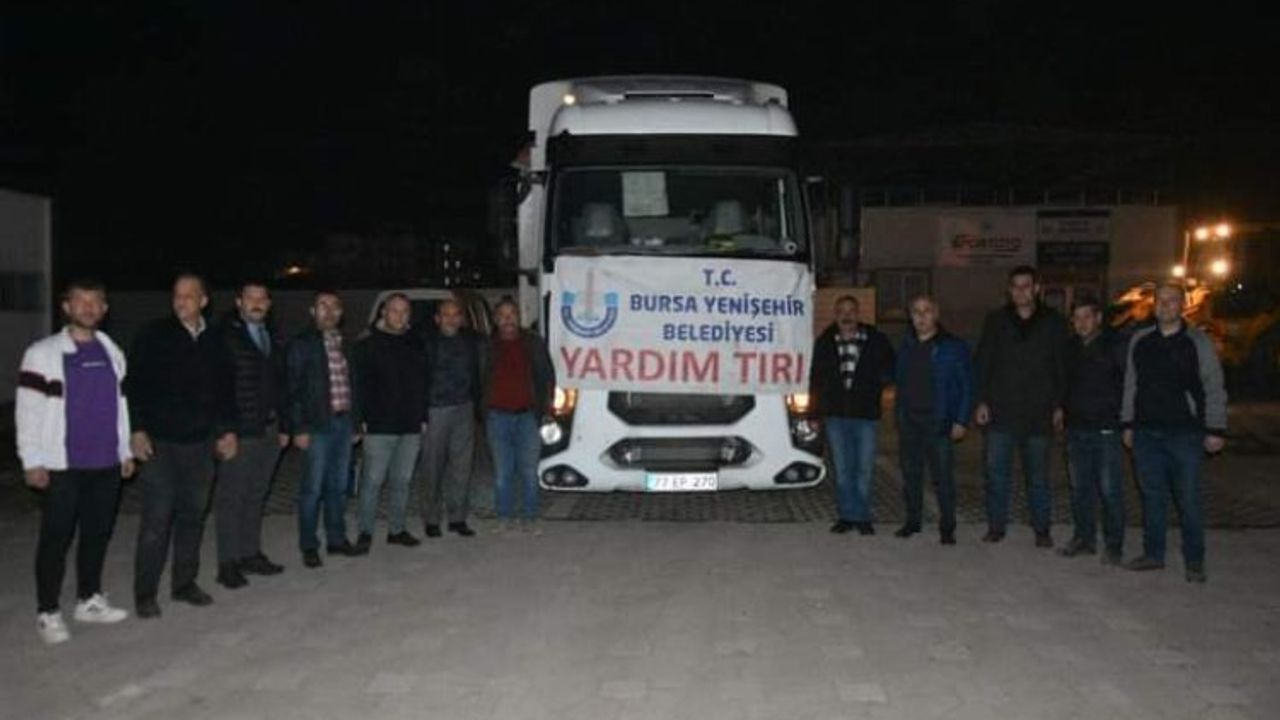 Bursa Yenişehir'de afet bölgesine erzak bağışı çağrısı