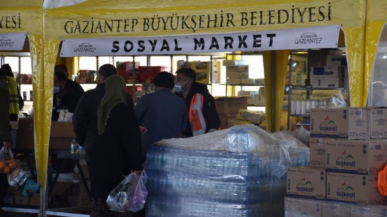 Gaziantep'in sosyal marketleri ihtiyaçlara yanıt veriyor