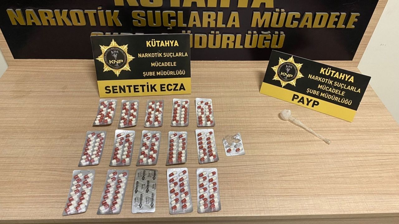 Kütahya'da sentetik uyuşturucu hap sattığı iddia edilen şüpheli tutuklandı