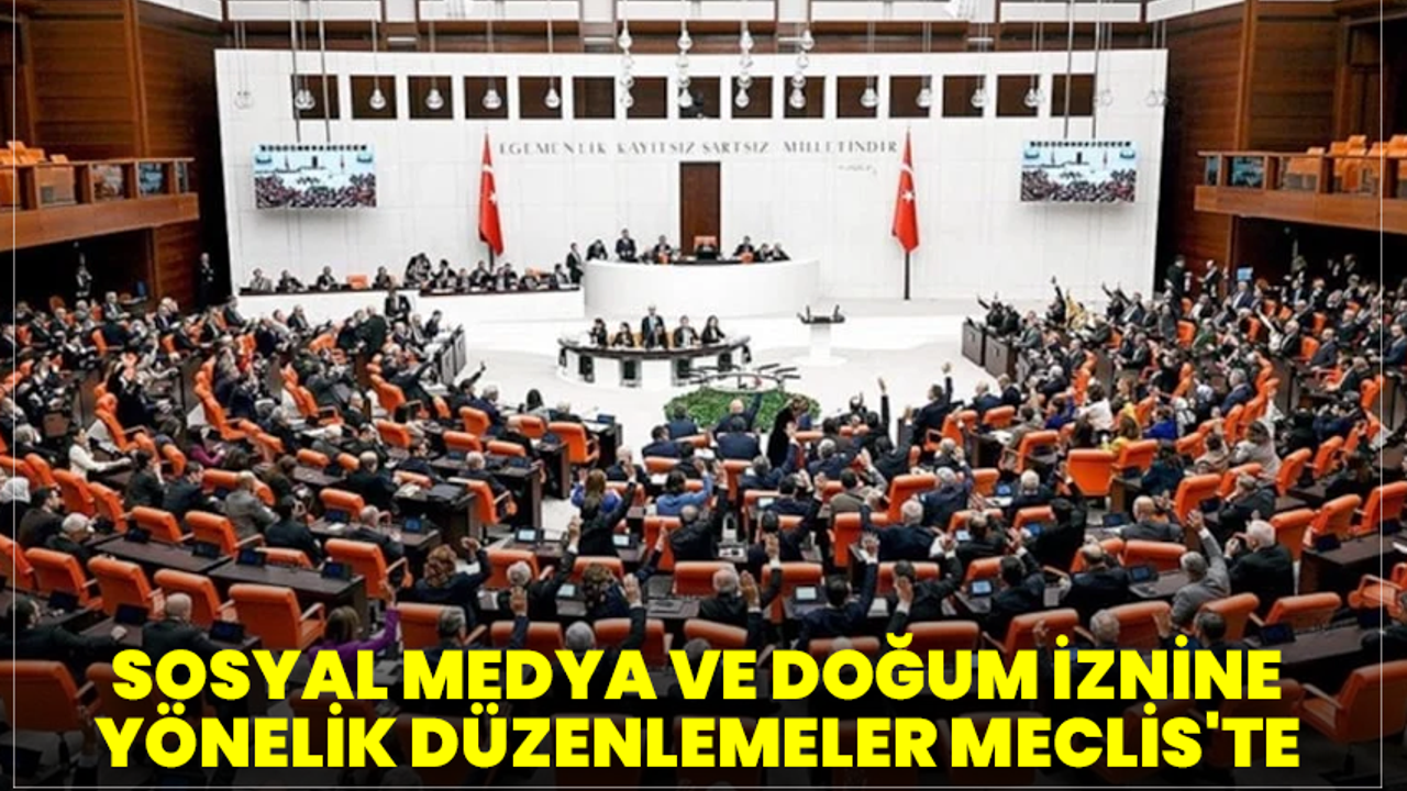 Sosyal medya ve doğum iznine yönelik düzenlemeler Meclis'te