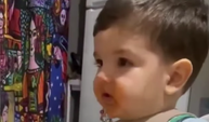 2 yaşındaki bebeğin Kabe'de Hacılar Hu Der Allah coşkusu