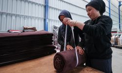 Battaniye üretim merkezi Uşak ihracat hedeflerine odaklandı