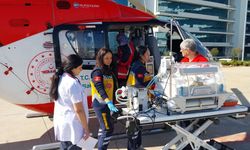 Muğla'da ambulans helikopter 15 günlük bebek için havalandı