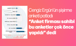 Cengiz Ergün'ü önde gösteren anketler çok önceden yapıldığı ortaya çıktı.