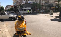Nazilli'de devrilen motosikletin sürücüsü yaralandı