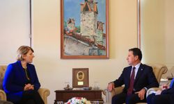 İngiliz Büyükelçi Morris, Muğla Büyükşehir Belediye Başkanı Aras'ı ziyaret etti:
