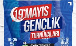Kayseri'de 19 Mayıs tenis turnuvaları için kayıtlar başladı