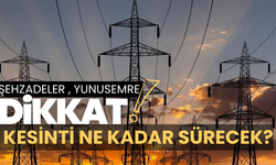 Şehzadeler ve Yunusemre dikkat! Elektrik kesintisi