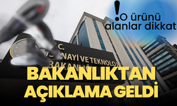 Bakanlıktan açıklama geldi O ürünü alanlar dikkat!