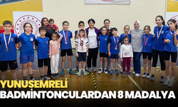 Yunusemreli badmintonculardan 8 madalya