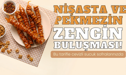 Nişasta ve pekmezin zengin buluşması! Bu tarifle cevizli sucuk sofralarınızda