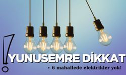 Yunusemre dikkat: 6 mahallede elektrikler yok!