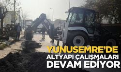 Yunusemre’de Altyapı Çalışmaları Devam Ediyor