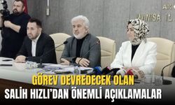 Görev devredecek olan Salih Hızlı basın açıklaması yapıyor!