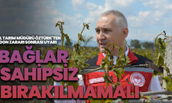 İl Tarım Müdürü Öztürk’ten Don Zararı Sonrası Uyarı: “Bağlar Sahipsiz Bırakılmamalı”