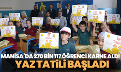 Manisa’da 270 bin 117 öğrenci karne aldı, yaz tatili başladı