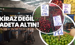 Perşembe Pazarı'nda meyveye yanaşmak zor: Tane ile kiraz dönemi