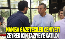 Manisa Gazeteciler Cemiyeti Ferdi Zeyrek'in taziyesine katıldı