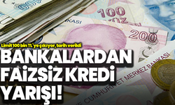 Bankalardan faizsiz kredi yarışı! Limit 100 bin TL’ye çıkıyor, tarih verildi