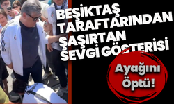 Beşiktaş taraftarından Serdal Adalı’ya şaşırtan sevgi gösterisi: Ayağını öptü!