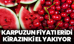 Manisa pazarlarında yaz meyvesi savaşı: Karpuz tezgaha düştü, kiraz hala cep yakıyor
